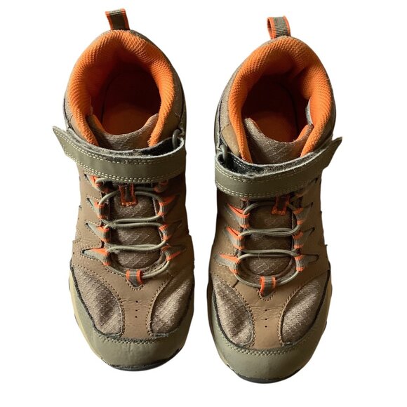 Merrell Kids Moab FST Mid A/C Waterproof Hiking Boots Size 4.5M  Leather Blend - Picture 4 of 7